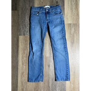 Levi's 511 Slim Jeans Women 12 REG Blue Excellent Stretch Denim 26x26